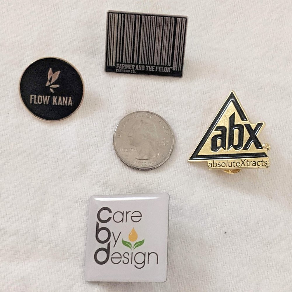 Lot of California Cannabis Brand Enamel Pins